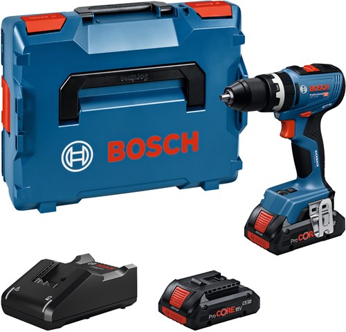 Load image into Gallery viewer, Bosch blauw gsb 18v-65 accu klopboorschroevendraaier | inclusief 2x procore18v 4,0 ah gal 18v-40 lader - 06019n3306