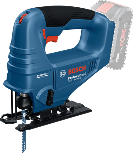 ギャラリービューアに画像をロードする, Bosch blauw gst 18v-95 b accu decoupeerzaag | exclusief accu en lader - 06015b7001
