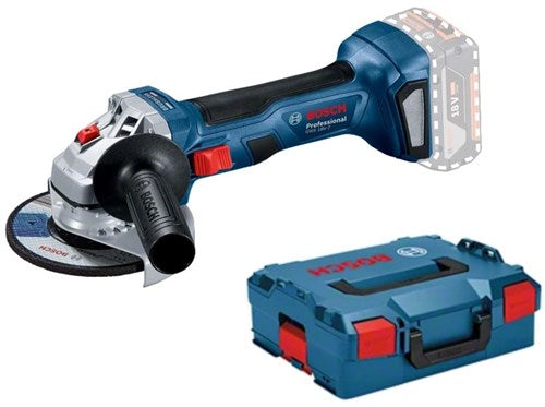 Load image into Gallery viewer, Bosch blauw gws 18v-7 professional 18v accu haakse slijpmachine solo in l-boxx | zonder accu's en lader - 06019h9002