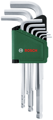 Load image into Gallery viewer, Bosch groen inbussleutelset | lange versie | 9-delig - 1600a032v1