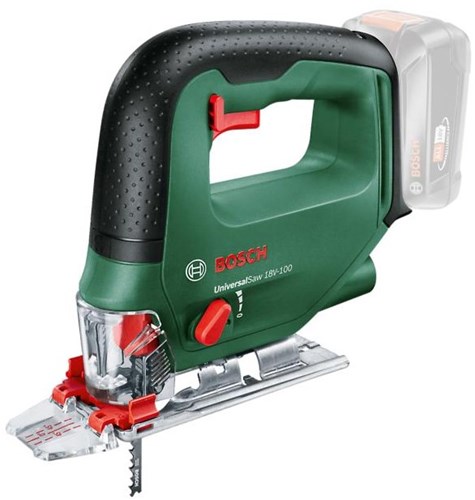 Load image into Gallery viewer, Bosch groen universalsaw 18v-100 accu decoupeerzaag | 18v | excl. accu en lader - 0603011100