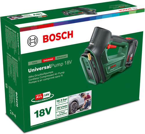 Load image into Gallery viewer, Bosch groen bosch luchtpomp universal pump 18v | 1 x 2,0 ah accu + lader - 0603947101