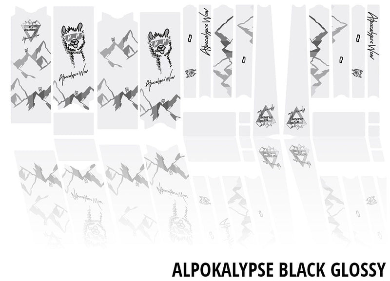 Cargue la imagen en el visor de la galería, Unleazhed unscratch frame protection film gravelbike bpg01 alpocalypse black
