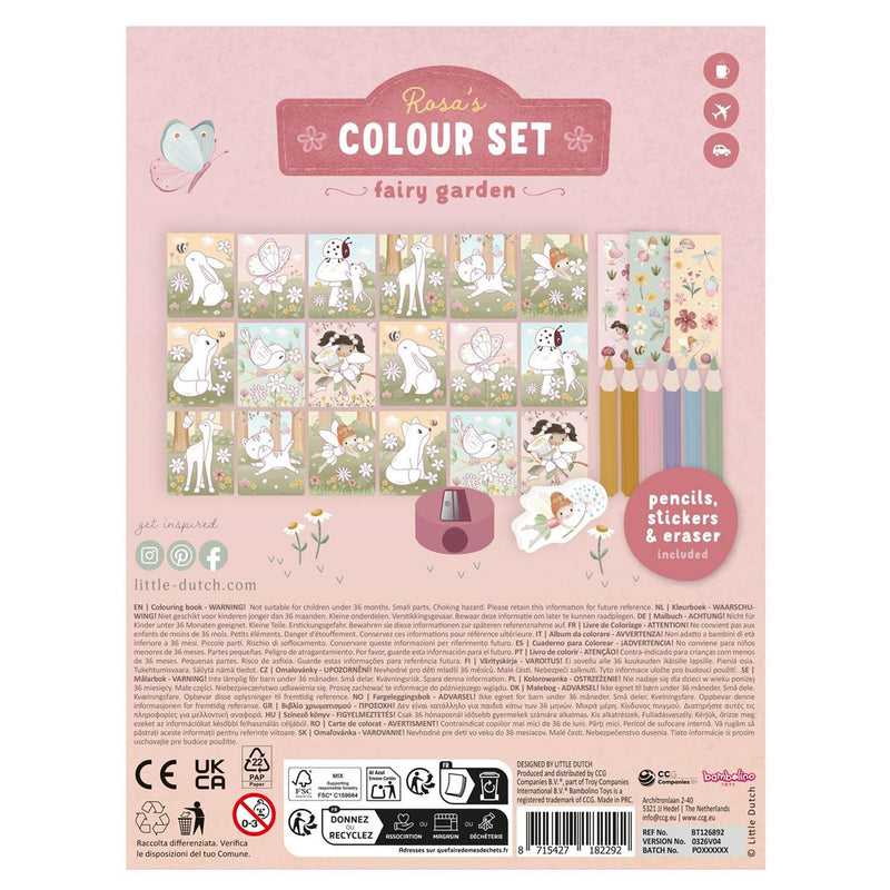 ギャラリービューアに画像をロードする, Little dutch kleurset rosa fairy garden - complete set - cadeautip - creatief speelgoed