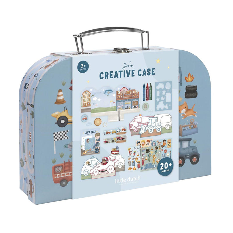 Cargue la imagen en el visor de la galería, Little dutch knutselkoffer jim vehicles - creatief speelgoed - cadeautip