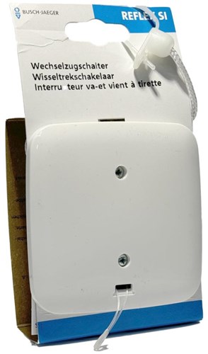 Load image into Gallery viewer, Busch jaeger wit inbouw trekschakelaar - 4695526