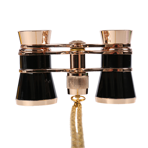 Load image into Gallery viewer, Byomic Theaterkijker 3x25 Goud Zwart