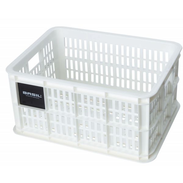 Load image into Gallery viewer, Basil fietskrat S - klein - 17.5 liter - wit