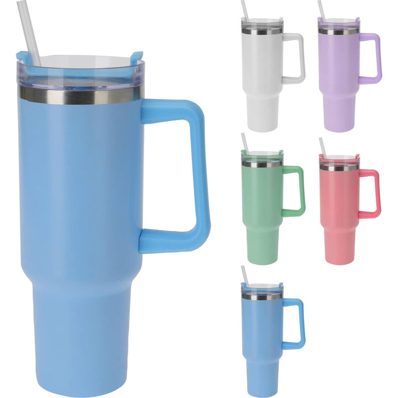 Cargue la imagen en el visor de la galería, Excellent houseware isoleerbeker rvs 1200ml 5ass