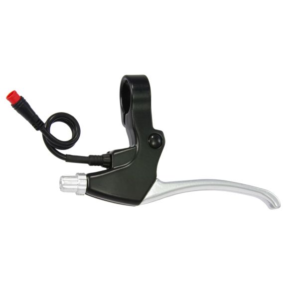 Afbeelding laden in galerijviewer, Saccon lebk74a5p05 remgreep set e-bike met remonderbreker zwart zilver