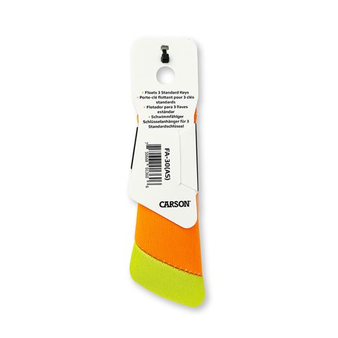 Load image into Gallery viewer, Carson drijvende sleutelhanger voor 3 sleutels - oranje geel