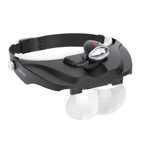 Load image into Gallery viewer, Carson hoofdloep pro series magnivisor deluxe met led en 4 lenzen