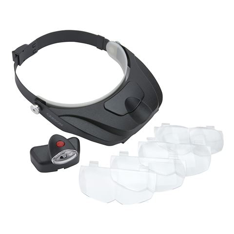 Load image into Gallery viewer, Carson hoofdloep pro series magnivisor deluxe met led en 4 lenzen