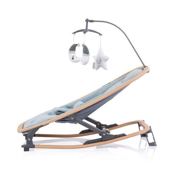 Load image into Gallery viewer, Chipolino Velvet Opvouwbare Wipstoel met Mobiel Sky Wood