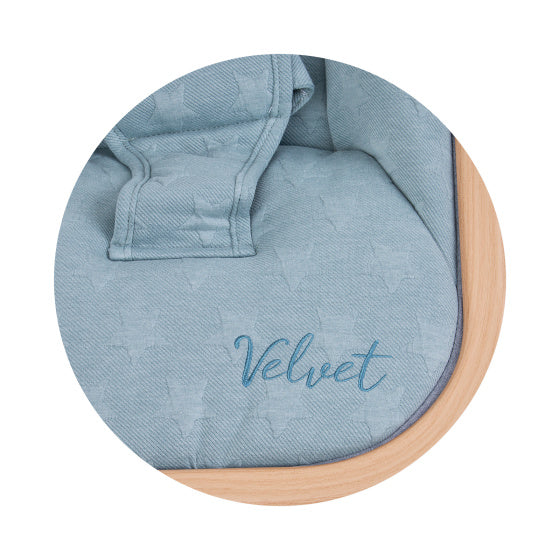 Load image into Gallery viewer, Chipolino Velvet Opvouwbare Wipstoel met Mobiel Sky Wood
