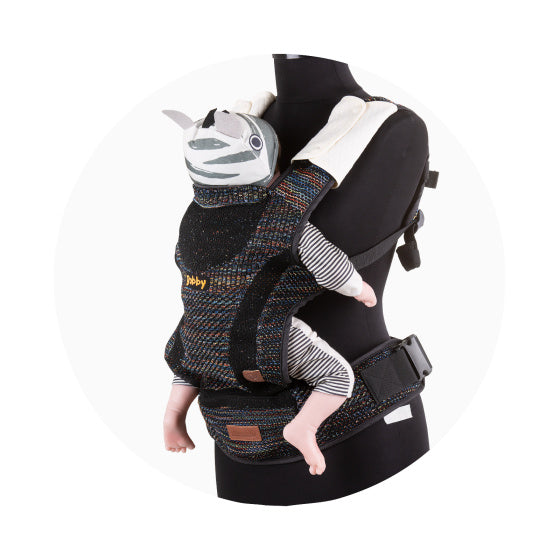 Load image into Gallery viewer, Chipolino Bobby Ergonomische Draagzak met Capuchon Fly Multicolor