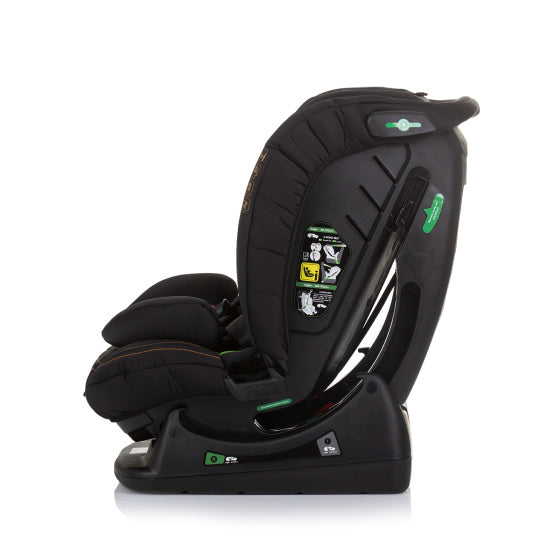 Load image into Gallery viewer, Chipolino aviato autostoel i-size 40-150 cm groep 0+, 1, 2 én 3 obsidian zwart
