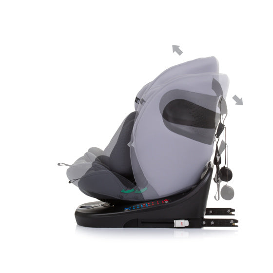 Load image into Gallery viewer, Chipolino autostoel i-size 40-150 cm isofix 360° granite grijs
