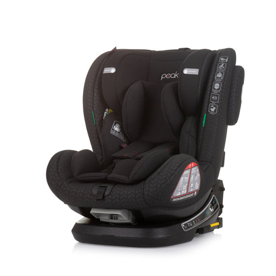 Load image into Gallery viewer, Chipolino peak autostoel i-size 40-150 cm isofix 360° obsidian zwart