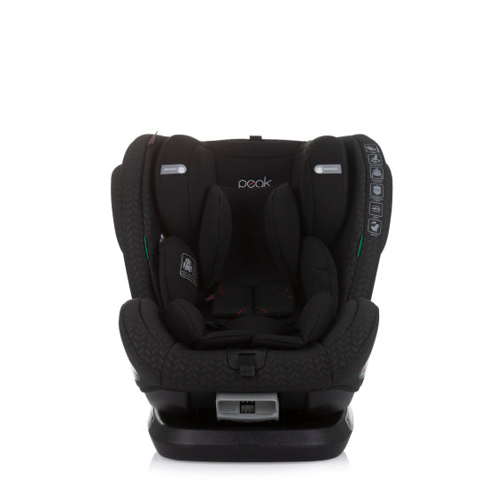 Load image into Gallery viewer, Chipolino peak autostoel i-size 40-150 cm isofix 360° obsidian zwart