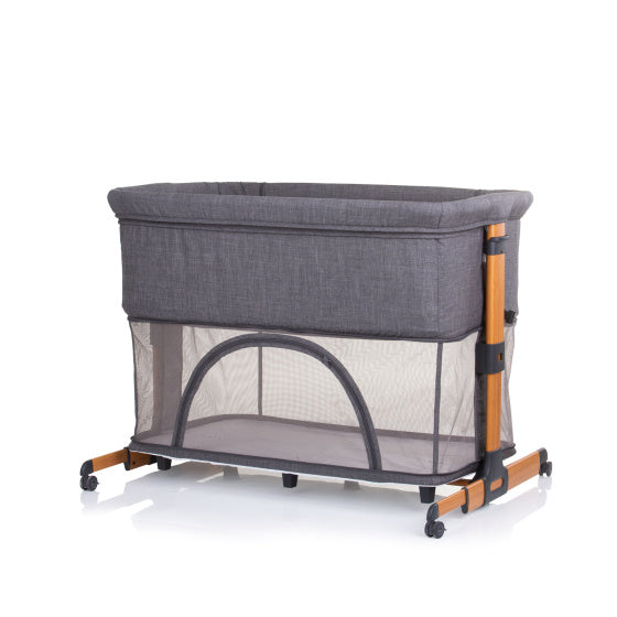 Load image into Gallery viewer, Chipolino Mommy 'N Me Co-sleeper Box Graphite Wood