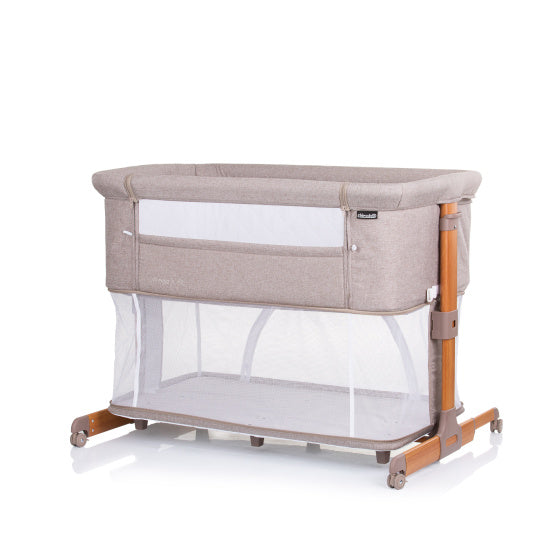 Load image into Gallery viewer, Chipolino Mommy 'N Me Co-sleeper Box Beige Wood