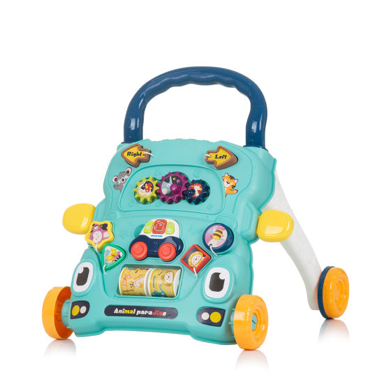 Load image into Gallery viewer, Chipolino funny animals loopwagen met speelauto muziek blauw