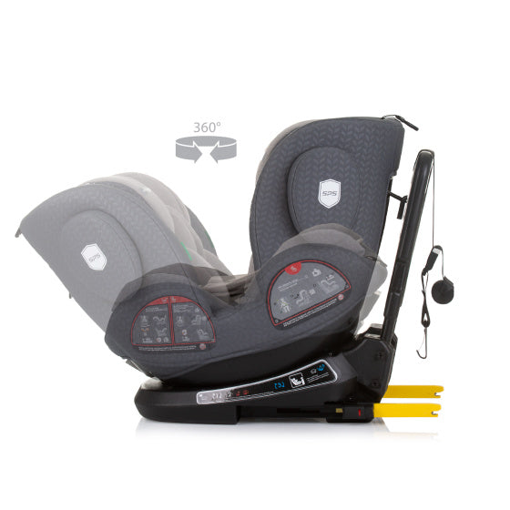 Load image into Gallery viewer, Chipolino peak autostoel i-size 40-150 cm isofix 360° granite grijs