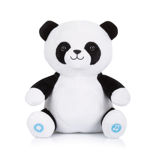 Load image into Gallery viewer, Chipolino pluche baby nachtlamp knuffelpanda met muziek licht