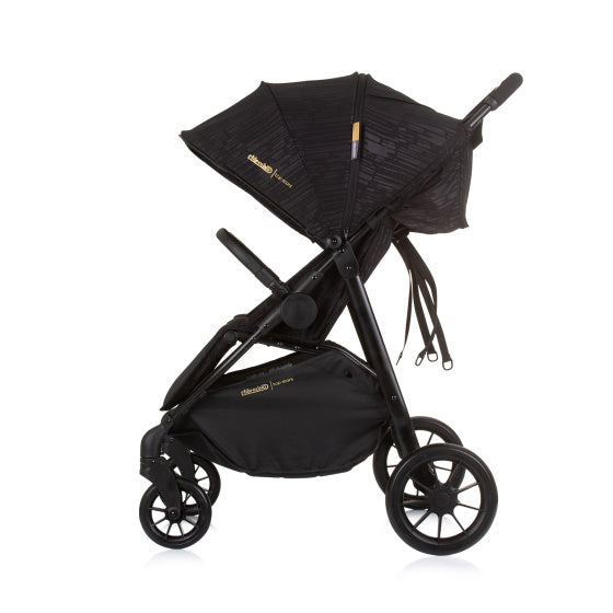 Load image into Gallery viewer, Chipolino top opvouwbare buggy voor 2 obsidian zwart