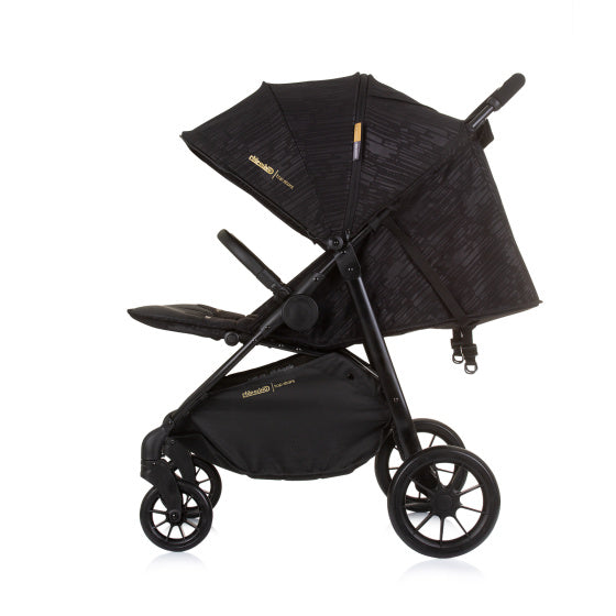 Load image into Gallery viewer, Chipolino top opvouwbare buggy voor 2 obsidian zwart