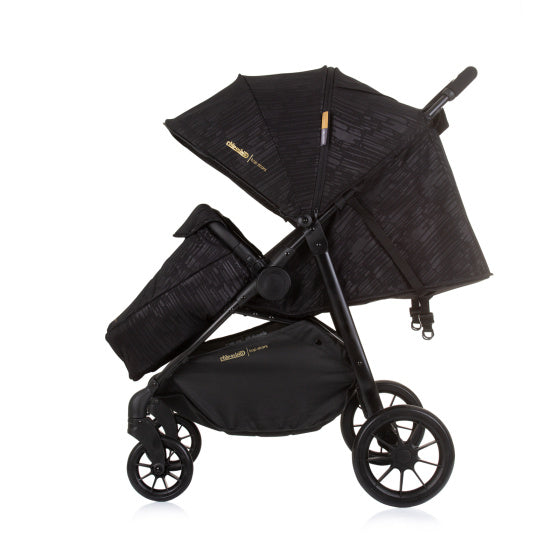 Load image into Gallery viewer, Chipolino top opvouwbare buggy voor 2 obsidian zwart