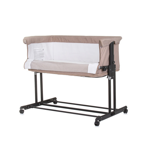 Load image into Gallery viewer, Chipolino zen co-sleeper box met klamboe macadamia beige