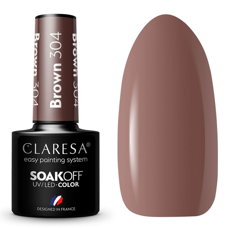 Afbeelding laden in galerijviewer, Claresa uv led gellak 5ml brown 304 take me to the river