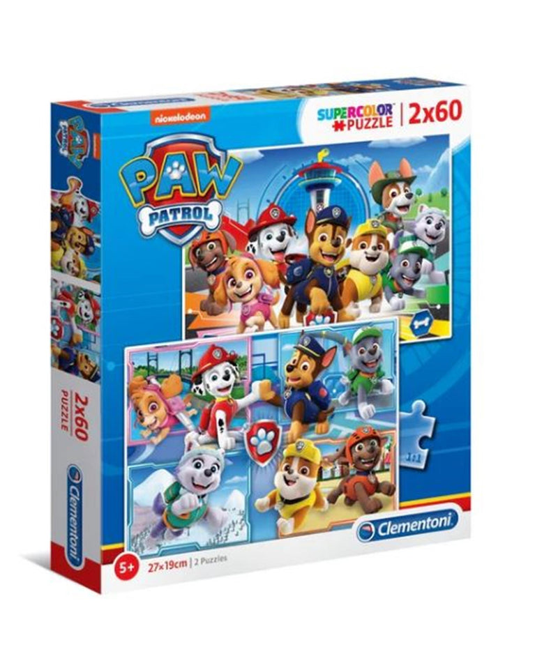 Afbeelding laden in galerijviewer, Clementoni puzzel 2x60pcs paw patrol