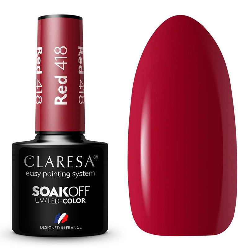 Afbeelding laden in galerijviewer, Claresa uv led gellak 5ml red 418 take me to the river