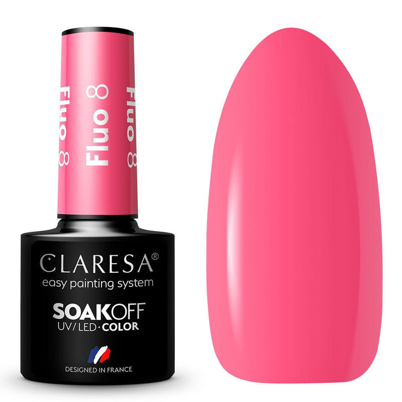 Afbeelding laden in galerijviewer, Claresa uv led gellak 5ml fluo 8