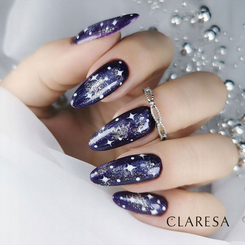 Load image into Gallery viewer, Claresa top coat no wipe glitter blue 5ml