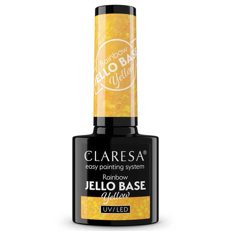 Load image into Gallery viewer, Claresa rainbow jello base coat yellow 5ml