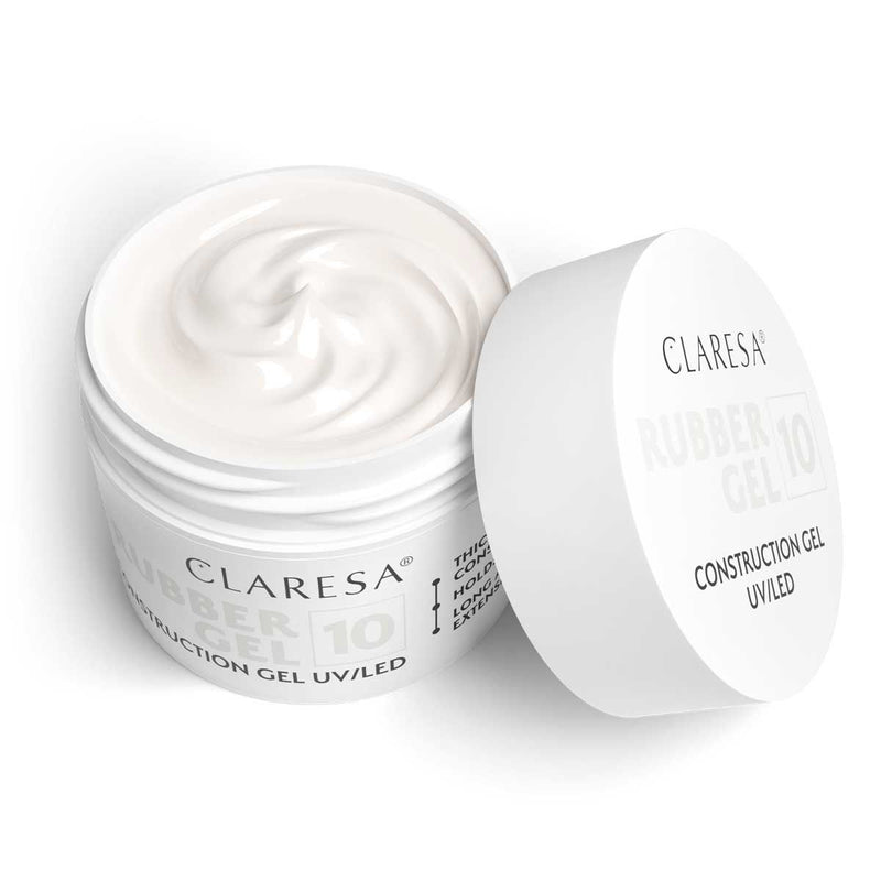 Afbeelding laden in galerijviewer, Claresa rubber gel 10 milky white 45gr.