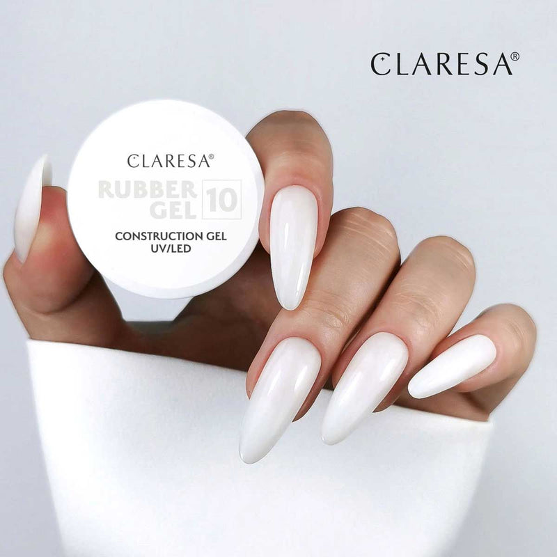 Afbeelding laden in galerijviewer, Claresa rubber gel 10 milky white 45gr.