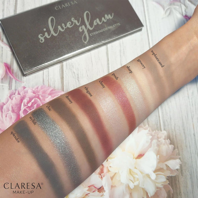 Load image into Gallery viewer, Claresa eyeshadow palette silver glam
