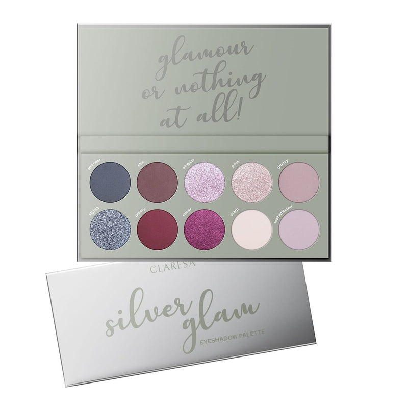 Load image into Gallery viewer, Claresa eyeshadow palette silver glam