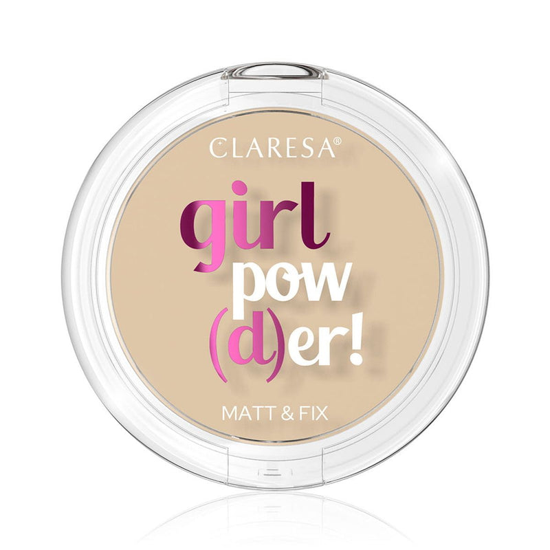 Load image into Gallery viewer, Claresa girl pow(d)er! matt fix pressed powder 02 natural beige 12gr.