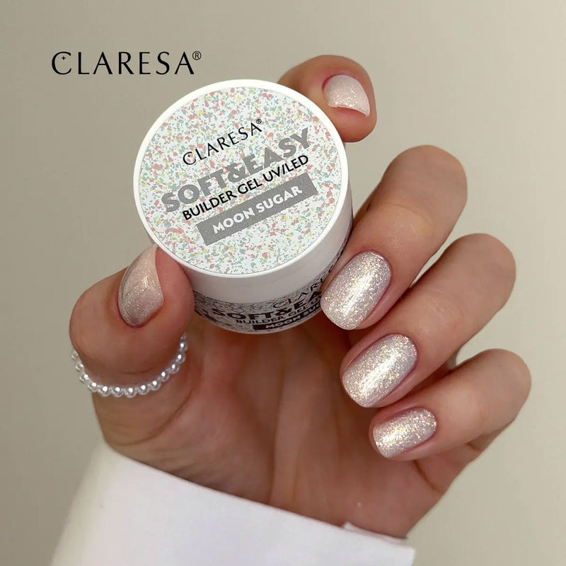 Afbeelding laden in galerijviewer, Claresa keratine soft easy builder gel moon sugar 45gr.
