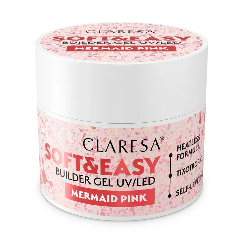 Afbeelding laden in galerijviewer, Claresa keratine soft easy builder gel mermaid pink 45gr.