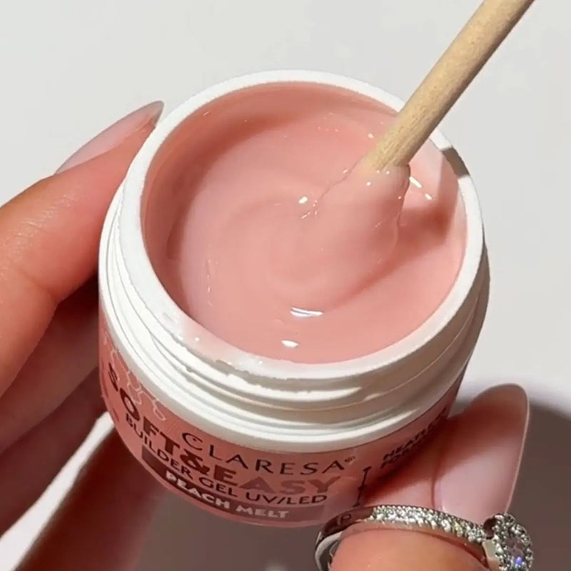 Laden Sie das Bild in Galerie -Viewer, Claresa keratine soft easy builder gel peach melt 12gr.