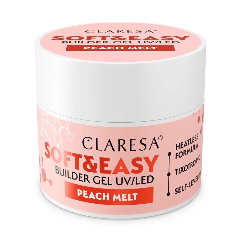 Laden Sie das Bild in Galerie -Viewer, Claresa keratine soft easy builder gel peach melt 12gr.