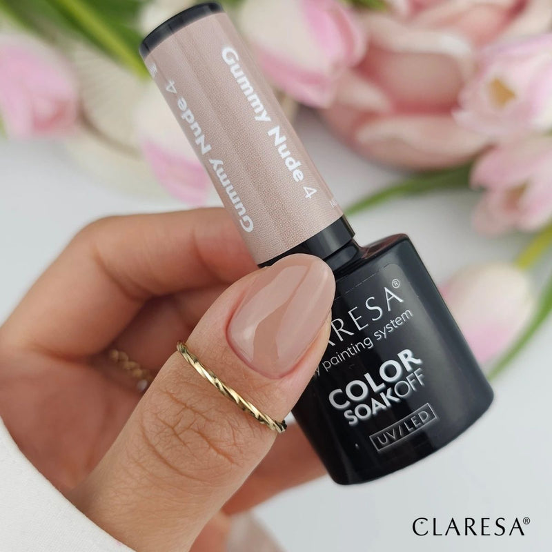 Afbeelding laden in galerijviewer, Claresa uv led gellak 5ml nude glow - gummy nude 4