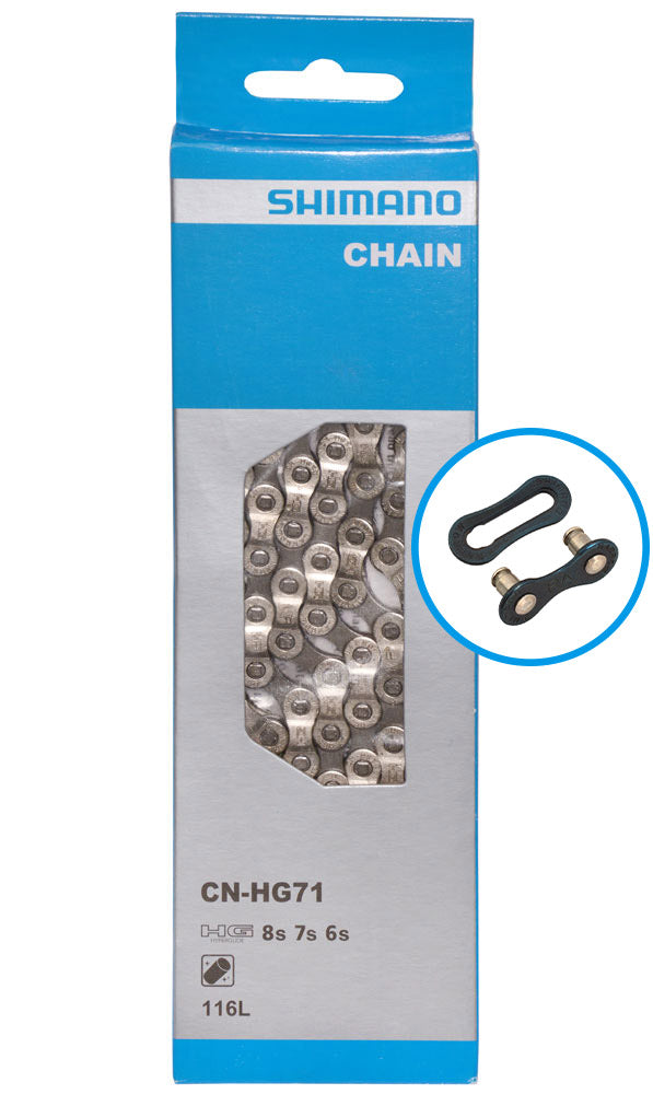Chargez l'image dans la visionneuse de la galerie, Shimano cn-hg71c 6 7 8-speed chain with quick-link